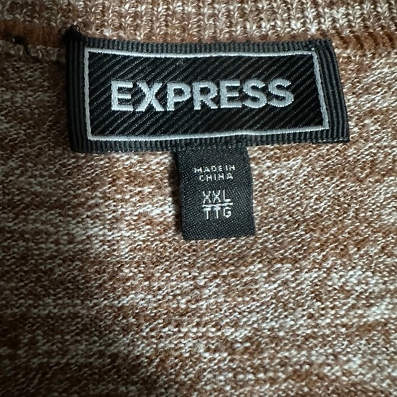 Express Men's Brown Sweater - Picture 2 of 5